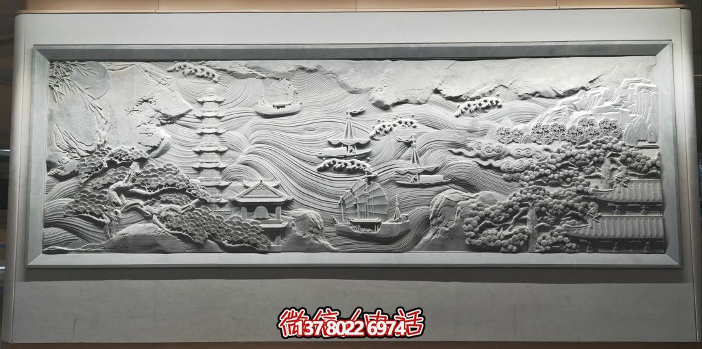 古韻山海景，帆影塔光共逸興