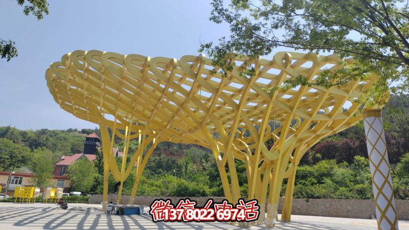 大型不銹鋼景觀(guān)雕塑“筑巢引鳳”——山東青島嶗山區(qū)國(guó)際人才公園